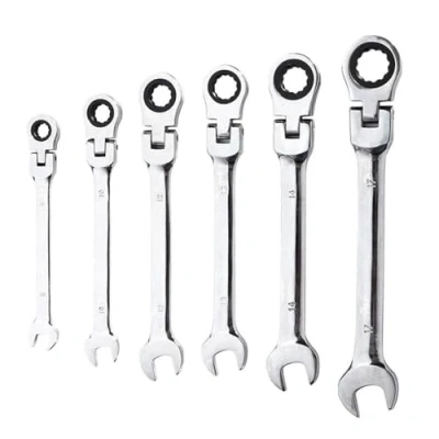 Image of GERRIT Spanner Sets 1 Pcs 6/32mm Activities Metric Flexible Head Ratcheting Wrench Adjustable Repair Tool 9/10/11/12/13/14/15/16/17/18/19/20/21/22/23/24mm Set (Size : 24mm)