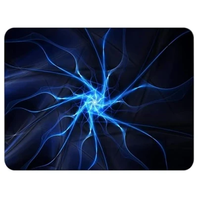 Image of Silent Monsters Mouse Mat Medium 36 x 25 cm / 14 10 inches, Pad Design: Lightning, Lasercut Edges, Mousemat for Office and Gaming, Mousepad Non Slip Rubber Base, Desk