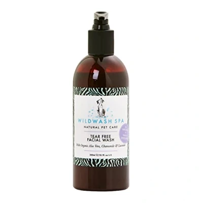 Image of WildWash Spa Tear Free Facial Wash 300ml Dog for Clean &amp; Healthy Paws Safe Effective No Harsh Chemicals Made with Natural Ingredients