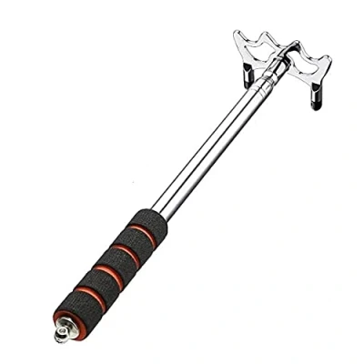 Image of Angeer Billards Cue Stick Bridge,Retractable Pool Rest Stick,Extension Snooker Cues Bridge with Brass Head,Snooker Accessories for Snooker, Game, Competition (Bridge Low Head)