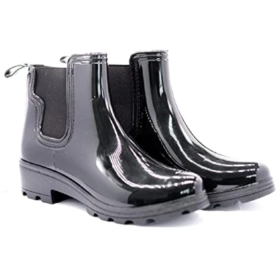 Image of sole london LADIES WOMENS ANKLE WELLINGTON WELLIES WATERPROOF FUR LINED WARM SNOW BOOTS