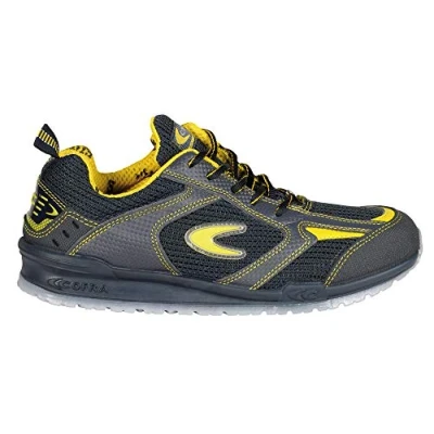 Image of Cofra 78450 000.W40 Size 40 S1 P SRC &quot;Carnera&quot; safety Shoes Black/Yellow EN certified