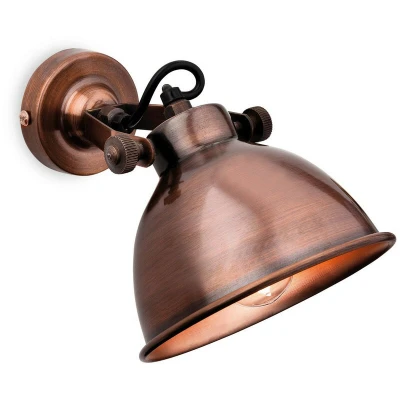 Image of Mantis 1 Light Indoor Dome Wall Antique Copper, E14