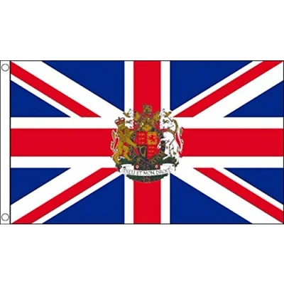 Image of Union Jack (Crest) Small Flag 3ft x 2ft