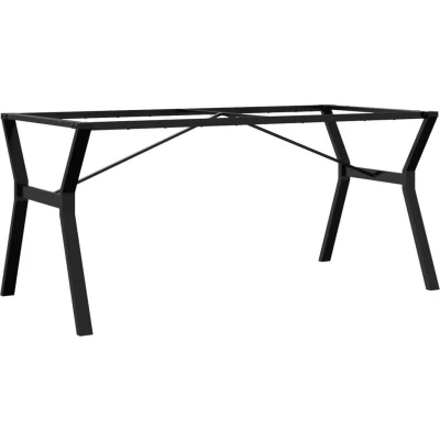 Image of vidaXL Y Frame Dining/Coffee Table Legs 160x80x73cm Industrial Cast Iron Base for DIY Furniture Black