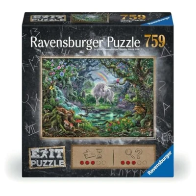 Image of Ravensburger 15030 Escape The Room Unicorn 759 Piece Jigsaw Puzzle for Adults &amp; Kids Age 12 and Up