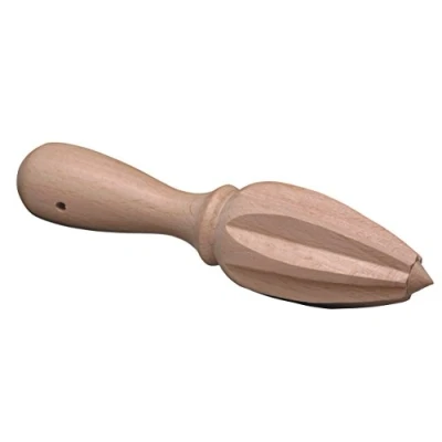 Image of KitchenCraft Wooden Citrus Reamer, 15 cm, Beige