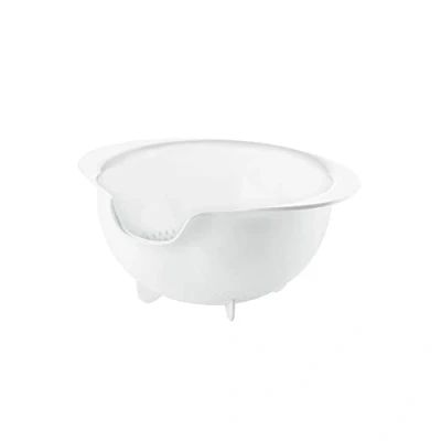 Image of Guzzini, All In Easy Pouring Colander, 29,5 x 25,5 h12,5 cm, White