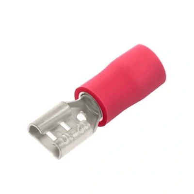 Image of Unicrimp Qcrimp Pre Insulated Terminal Female Push On Red 4.8mm X 0.8mm Qrpo48F8