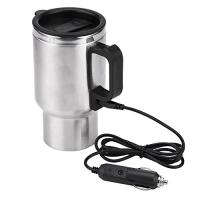 Image of 12V 450ml Compact Electric Car Lighter Kettle Boiler Mug Heating Cup Coffee Tea Mug,Other electrical appliances