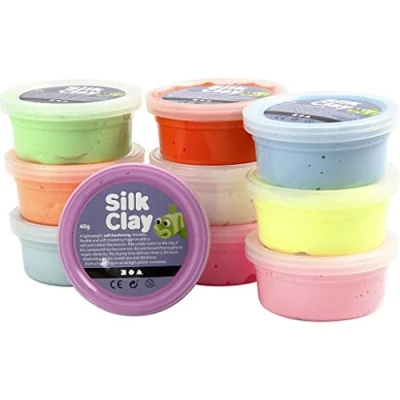 Image of Silk Clay Basic ll , Assorted Colours 10 x 40 g