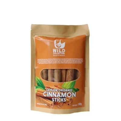 Image of Wild Collection Ceylon Cinnamon Sticks, Powder Product of Sri Lanka (100g, Sticks)