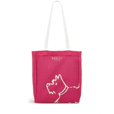 Image of RADLEY London Icon Responsible Small Canvas Tote Bag, Coulis, One Size