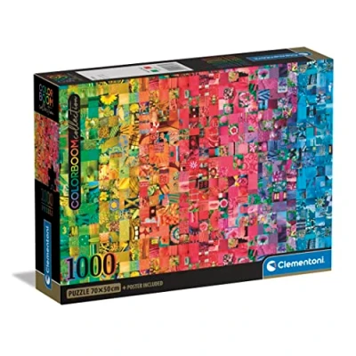 Image of Clementoni 39781 ColorBoom Collection Collage 1000 Pieces Adult Colors, Puzzle Gradient, Made in Italy, Multi Coloured