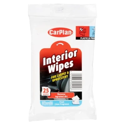 Image of CarPlan Interior wipes Carpet &amp; Upholstery , 25