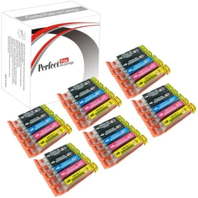 Image of PerfectPrint Compatible Ink Cartridge Replacement for Canon Pixma iP7200 iP7250 iP8750 iX6850 MG5450 MG5550 MG5650 MG6350 MG6450 MG6600 MG6650 MG7150 MG7550 MX725 MX925 550/551 XL (BK/C/M/Y, 30 pack)