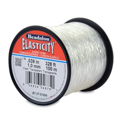 Image of Beadalon Stretch Cord, Rubber, 1 mm/100 m