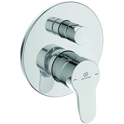 Image of Ideal Standard Single Lever Mixer for Built in Bathtub or Shower, Two Way, External Parts, Chrome