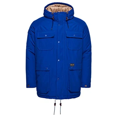 Image of Superdry Men&#039;s Mountain Padded Parka, Mazarin Blue, L