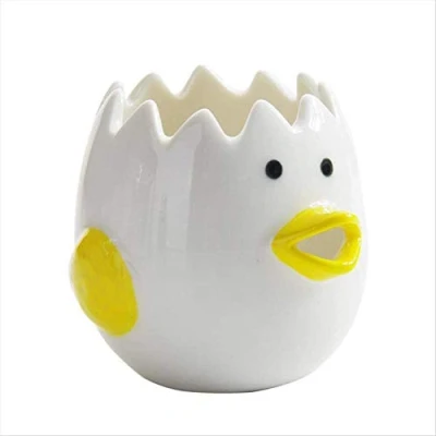 Image of Yunobi Ceramic Chicken Shape Egg Separator Yolk White Filter Cooking Tool Kitchen Gadgets