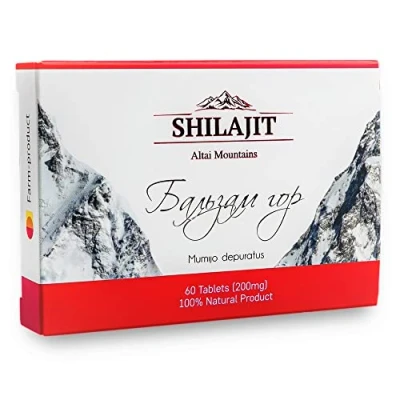 Image of Altai Siberian Pure Shilajit Resin 200mg Dry Drops 60 Caps &quot;Mountain Balsam&quot; Мумие