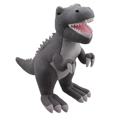 Image of Wilberry T Rex Grey Large Knitted