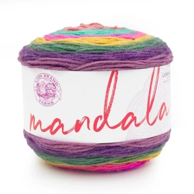 Image of Lion Brand Yarn Mandala, Multicolor for Knitting, Crochet and Crafting, Mantis, 1 Pack