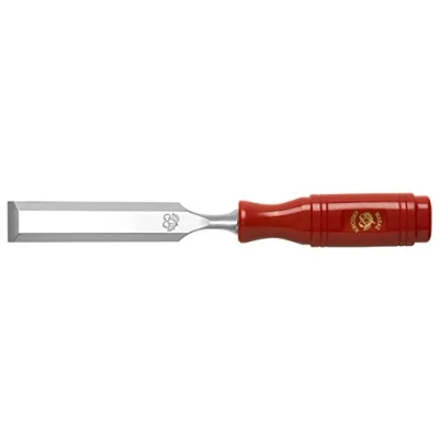 Image of Kirschen 1003024 Firmer Chisel with Plastic Handle, Red/Silver, 24 mm