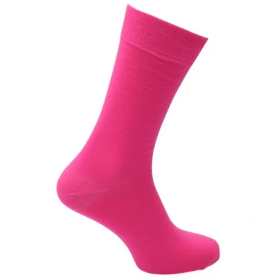 Image of Mens Plain Neon Coloured Socks (1 Pair) (UK 6 11 EURO 39 46) (Neon Pink)