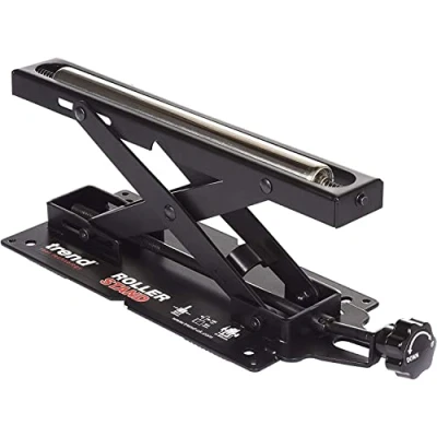 Image of Trend Adjustable Mitre Saw Roller Stand, 50mm to 160mm Height Adjustment, 62kg Capacity, R/STAND/A