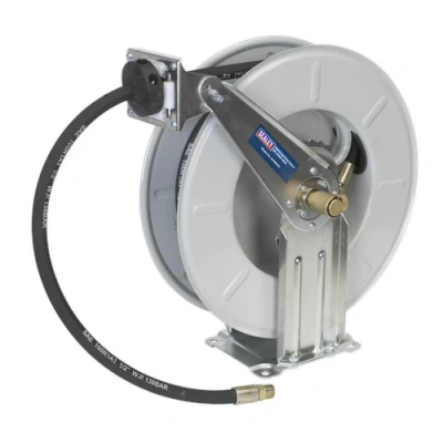 Image of Sealey Oil Hose Reel Retractable 10m