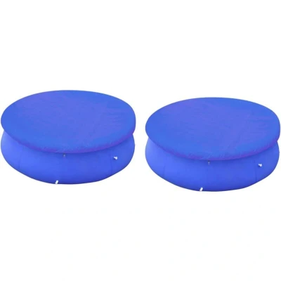 Image of vidaXL Pool Covers 2 pcs for 360 367 cm Round Above Ground Pools