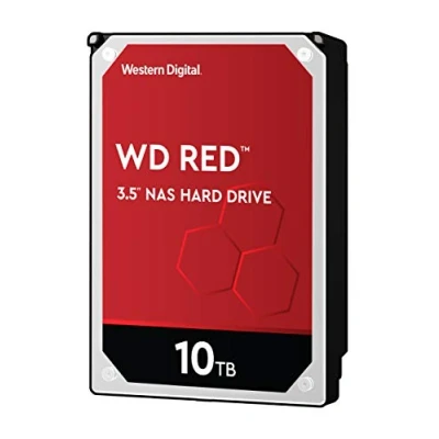 Image of WD Red Plus 10TB NAS Hard Disk Drive 5400 RPM Class SATA 6Gb/s, CMR, 256MB Cache, 3.5 Inch
