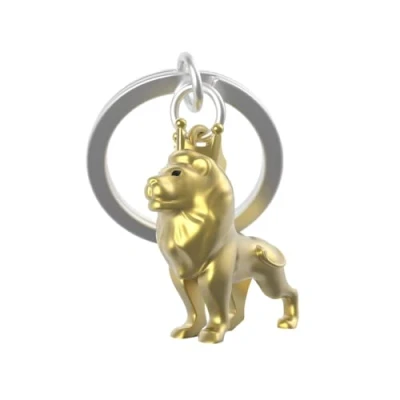 Image of Metalmorphose Lion Keychain MTM275 01, gold, One Size