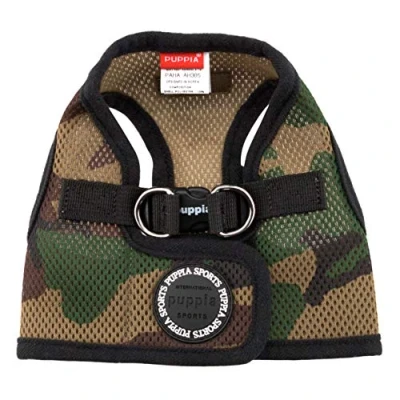 Image of Puppia Dog Harness small and medium Soft Vest in many colours Also usable as Puppy Anti Pull Lead, Camouflage, XXL, camo