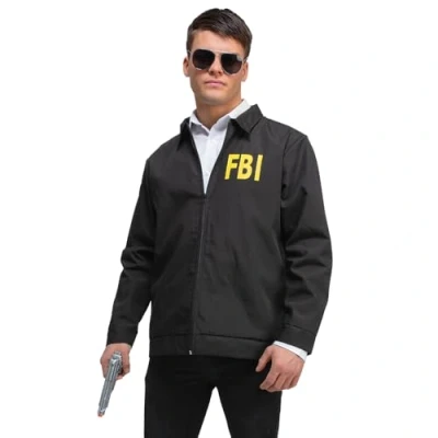 Image of Wicked Costumes FBI Jacket Fancy Dress (Medium)