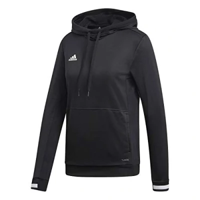Image of adidas Women&#039;s T19 Hoody Sweatshirt, Black/White, S UK