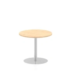 Image of Italia 800mm Poseur Round Table Maple Top 725mm High Leg