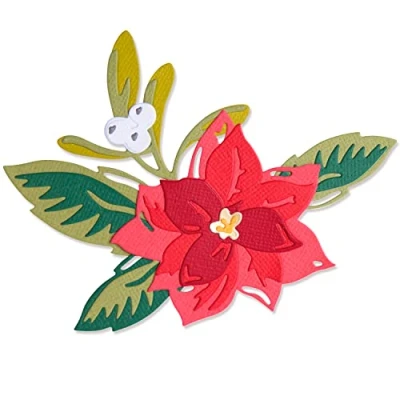 Image of Sizzix Thinlits Die Set 13PK Layered Christmas Flower by Lisa Jones, 665342, Multicolor, One Size