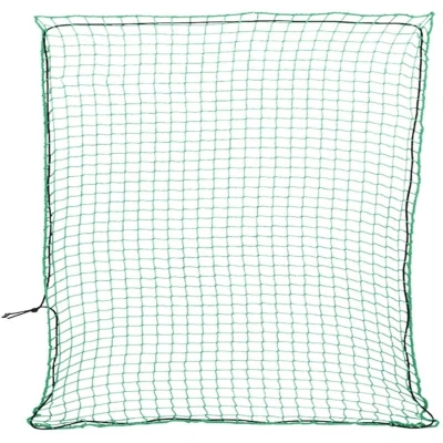 Image of vidaXL Trailer Net with Elastic Rope Green 3x3 m PP