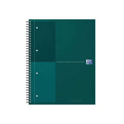 Image of Oxford Hardback Wirebound Notebook 160 Pages Special Edition A4+ Green