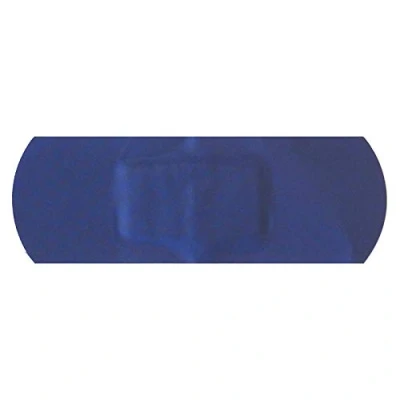 Image of Steroplast 50 X STEROCHEF STERILE CATERING KITCHEN BLUE DETECTABLE WASHPROOF FIRST AID PLASTERS LARGE 7.5CM 2.5CM