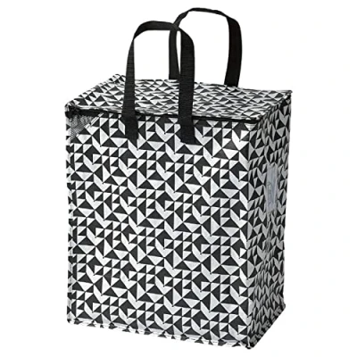 Image of IKEA ASIA Knalla Bag Black White 47L