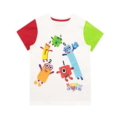 Image of Numberblocks Boys T Shirt White 18 24 Months