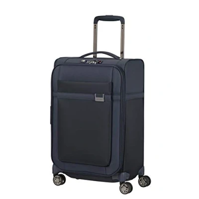 Image of Samsonite Airea Spinner S Expandable, Carry on Luggage, 55 cm, 38/43.5 L, Blue (Dark Blue)
