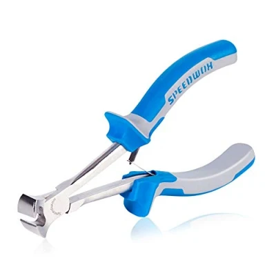 Image of SPEEDWOX Long Reach End Nippers 5 1/2 Inches Mini Cutting Pliers Fine Cutters Precision Functional Wire Cutter for Jewelry Making Carpenter Construction Tools Nail Remover