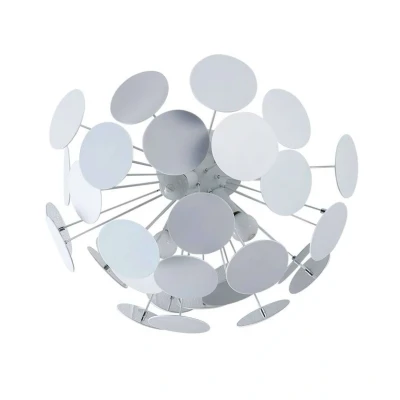 Image of Lindby Kinan ceiling light, Ø 54 cm, white, metal, E14