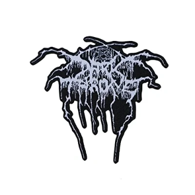 Image of Darkthrone Woven Patch Logo Cut Out Official Black One Size