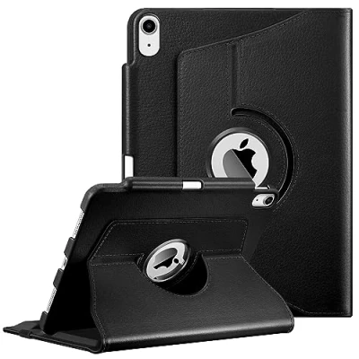 Image of FINTIE Rotating Case for iPad Air 11 inch (2024) M2, 6th / 5th 4th Generation (2024/2022/2020) [360 Rotating] Adjustable Stand Cover with Pencil Holder, Black