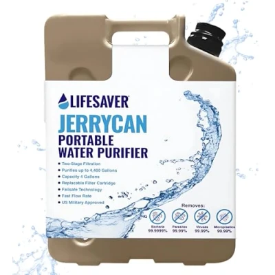 Image of LifeSaver® Jerrycan (Tan) Water Purifier up to 20,000 Litres Camping, Overlanding, Vanlife, Caravanning &amp; Emergency Preparedness
